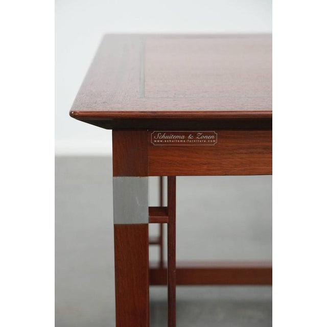 Wood Art Deco Decoforma Series Square Side or Coffee Table from Schuitema For Sale - Image 7 of 16