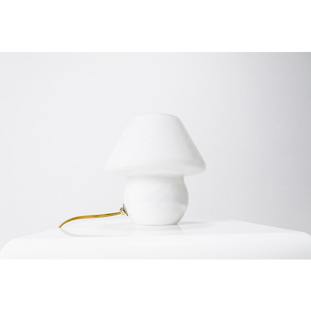 Vintage Mushroom Table Lamps by Venini for Mazzega, Italy, 1960s, Set of 2 For Sale - Image 3 of 11