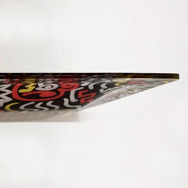 Pop Art Serving Tray by Keith Haring for Café Des Arts, 1990s For Sale - Image 6 of 10