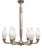 Art Deco Silver-Plated Brass Chandelier, 1920s For Sale