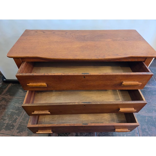 Antique 1900s Mission Oak Arts & Crafts Dresser Solid Oak For Sale - Image 4 of 8