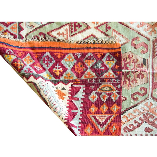 Vintage Turkish Konya Kilim For Sale - Image 10 of 12