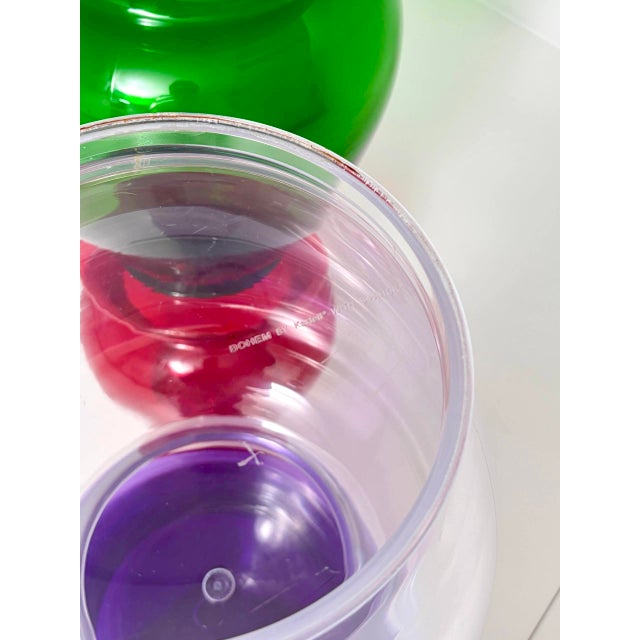 Plastic La Bohème 3 Stools by Philippe Starck for Kartell, 2002, Set of 4 For Sale - Image 7 of 18