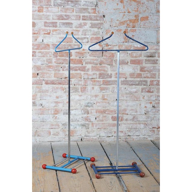Conceived in the spirit of interwar Bauhaus design, this original floor coat rack dates from the 1920s in Czechoslovakia....