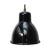Small Vintage Industrial Black Enamel Pendant Light For Sale - Image 6 of 6