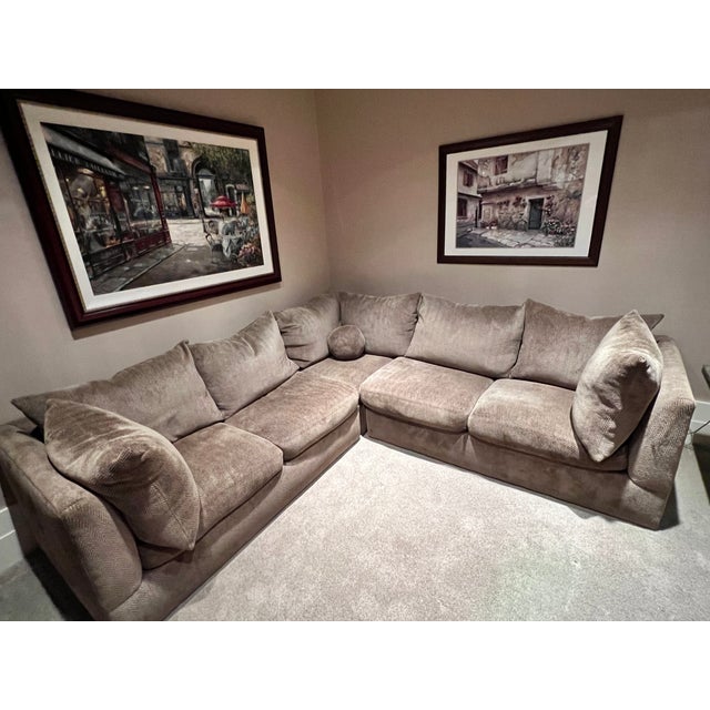 21st Century Transitional Sectional Sofa by Kreiss in Designer