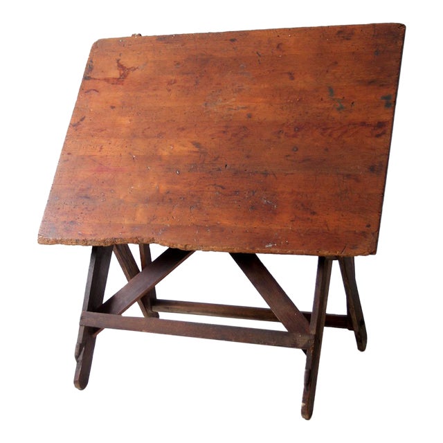 Antique Drafting Table For Sale