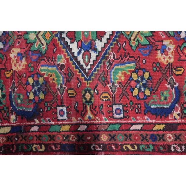 1970s Handmade Vintage Persian Hamadan Rug 2.3' X 3.9' For Sale - Image 12 of 12