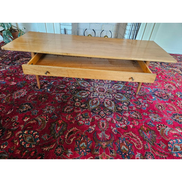 A Rare Paul McCobb Planner Group Coffee Table with Drawer.