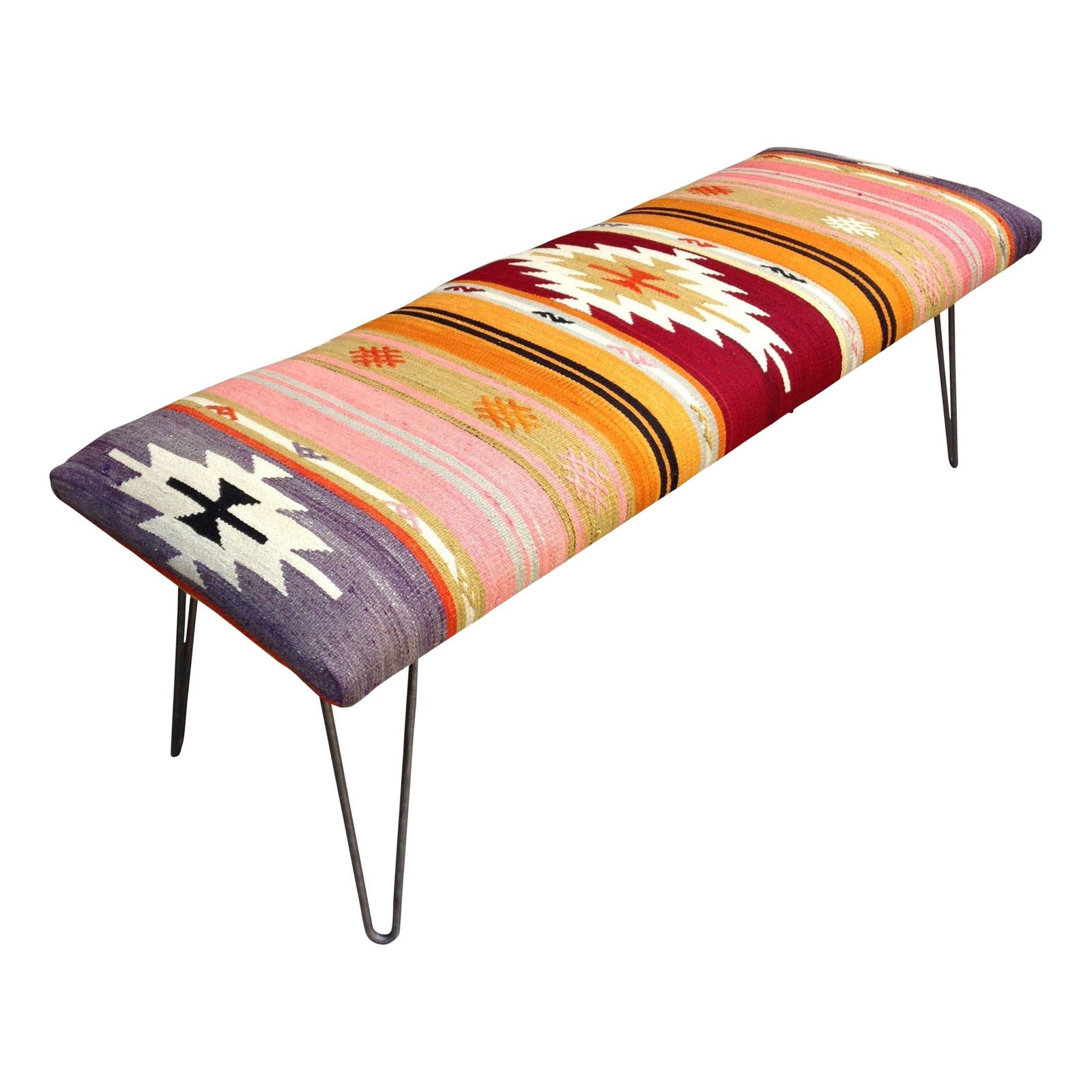 Turkish Kilim Bench Chairish