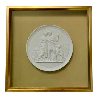 Gilt Framed Intaglio on Velvet For Sale