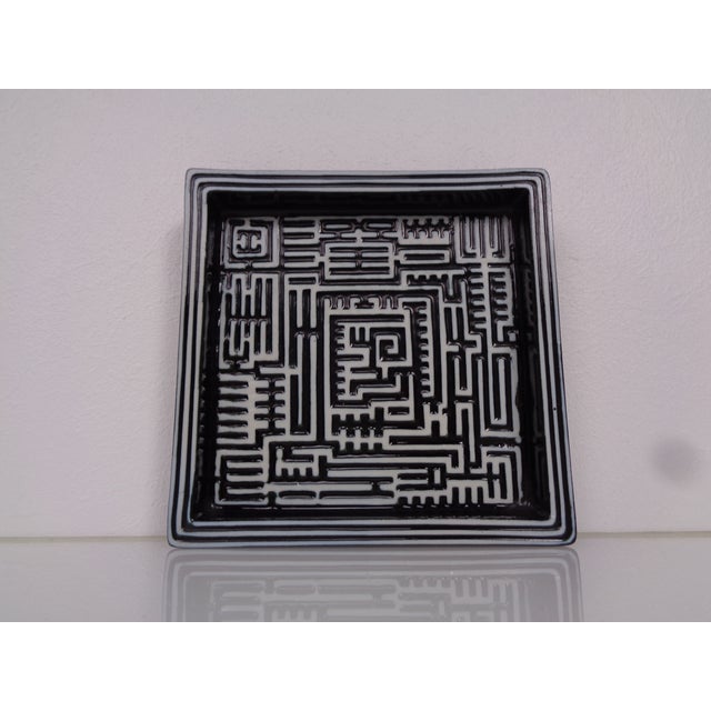 Domino Plate by Stig Lindberg for Gustavsberg, 1950s For Sale - Image 6 of 16