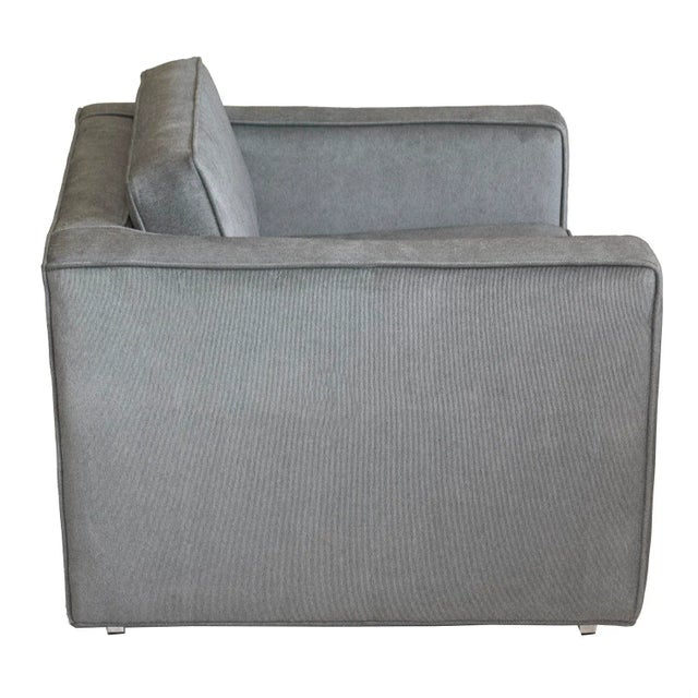 Charles Pfister Pair of Charles Pfister Cube Lounge Chairs for Knoll For Sale - Image 4 of 8