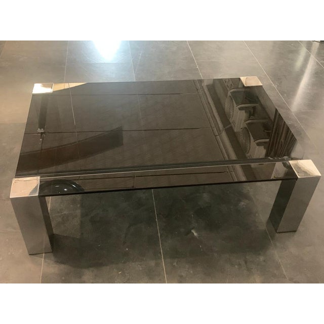 Steel & Crystal Coffee Table from Cidue, 1970s For Sale - Image 12 of 18