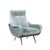 Mid-Century Modernist Lady Arm Chairs in Powder Blue Mohair by Marco Zanuso For Sale - Image 10 of 13
