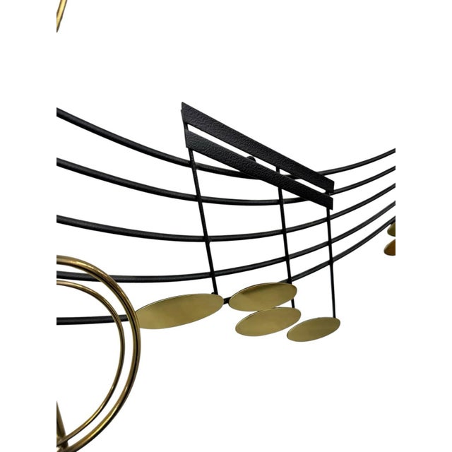 Curtis Jere Vintage Curtis Jere 41” Rhapsody Musical Wall Sculpture Signed 1991 For Sale - Image 4 of 8