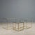 Metal Vintage Coffee Tables in Brass and Glass, Italy, 1960s, Set of 3 For Sale - Image 7 of 8