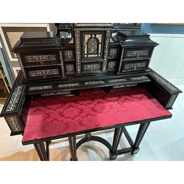 19th Century Ebene Desk from Joseph Bertin, Milan For Sale - Image 4 of 18