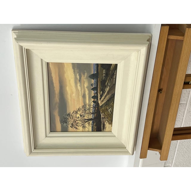 Sunset in Ireland Countryside - Original Oil Painting by Northern Irish Artist 1985 Circa For Sale - Image 6 of 11