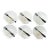 1970s Seashell Appetizer Plates & Forks – Coastal Set of 6 For Sale