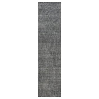 Monochrome Rhythm – Modern Black White Flat Weave Wool Rug by Doris Leslie Blau For Sale
