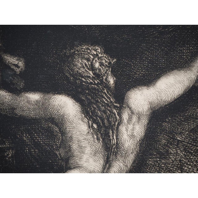 François Nicolas Chifflart, Frontispiece Strong Waters, Original Etching For Sale - Image 4 of 8