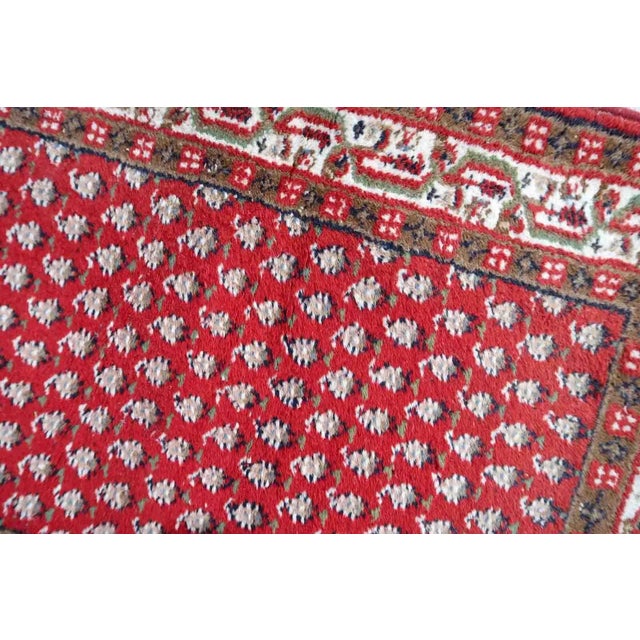 Textile 1970s Handmade Vintage Indian Seraband Rug 2.4' X 4.5' For Sale - Image 7 of 11