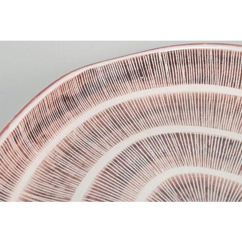 Organic-Shaped Serving Dish in Glazed Stoneware by Ingrid Atterberg for Upsala Ekeby, 1960s For Sale - Image 3 of 5
