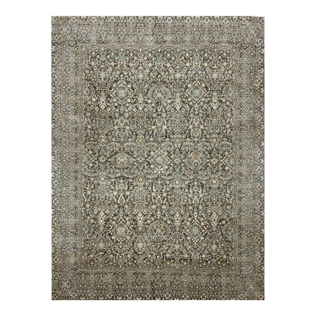 1990s Handwoven Khotan Style Area Rug 9x11 For Sale