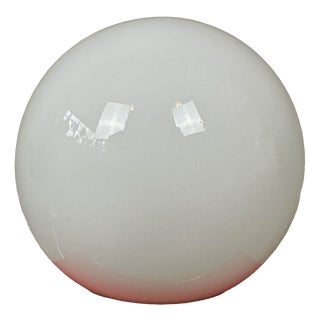 Vintage Table or Wall Lamp in Porcelain and Opaline Glass, 1980s For Sale