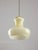 Mid-Century Modern Italian Brass and Yellow Glass Pendant Lamp For Sale - Image 13 of 16