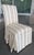 Ivory Vintage Designmaster Skirted Parsons Chairs With Bow Tie Backs, Set of 7 For Sale - Image 8 of 14