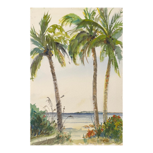 1983 Ken Turney Sanibel Sailed Florida Watercolor