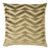 Schumacher x Miles Redd Broken Chevron Cut Velvet 20" Pillow in Olive on Khaki For Sale