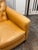 2010s Crate & Barrel Rollins Camel Leather Button-Tufted Chair + Ottoman For Sale - Image 5 of 12