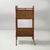 Italian mid-century modern Magazine rack with double shelf in rattan, 1960s Floor magazine rack with double rectangular...
