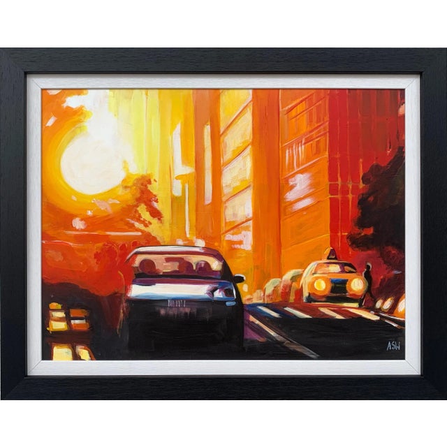 Wood Street Study of Manhattan Henge Sunshine New York City by English Urban Artist For Sale - Image 7 of 7