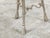 Italian Midcentury Steel Side Table with Circular White Marble Top and Hoof Feet For Sale - Image 10 of 10