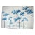 Blue Painting Tree Panoramic Mural Hand Painted Wallpaper on Scenic Paper Panel - 2 Panels For Sale