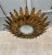 Metal Vintage Spanish Gilt Metal Sunburst Ceiling Fixture For Sale - Image 7 of 12