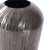 The Carbon Gray Chiseled Aluminum Vase This aluminum vessel features a soft and fluid chiseled texture that will be a...
