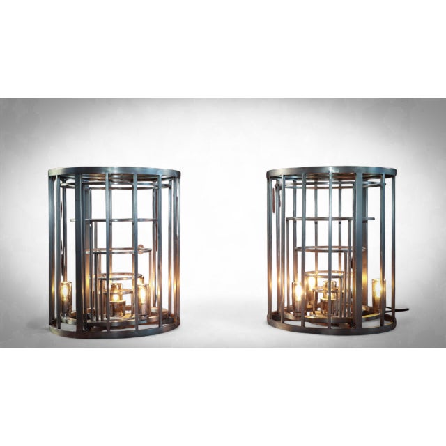 Gradient Rex Bedside Tables in Metal by Timothy Oulton, 2010s, Set of 2 For Sale - Image 13 of 13