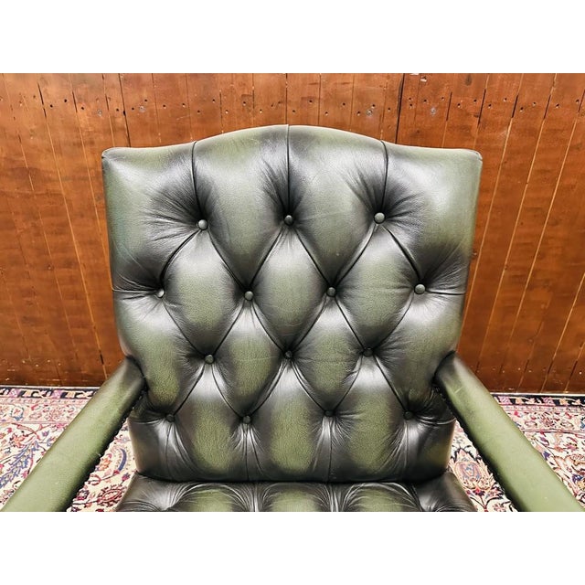 Vintage Chesterfield President Chair For Sale - Image 5 of 8