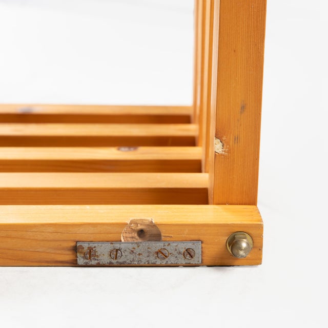 Vintage Wooden Bookcase, 1970 For Sale - Image 11 of 13