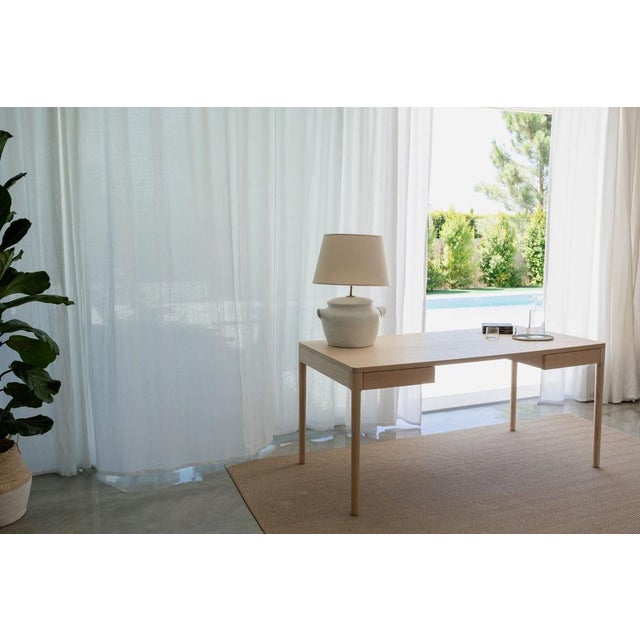 Not Yet Made - Made To Order Minimalist Modern Work Desk in Ash by Pedro Sotomayor For Sale - Image 5 of 10