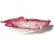 Murano Vintage Murano Dark Pink Rim Copper Aventurine Swirls Italian Art Glass Decorative Leaf Shaped Bowl For Sale - Image 4 of 7