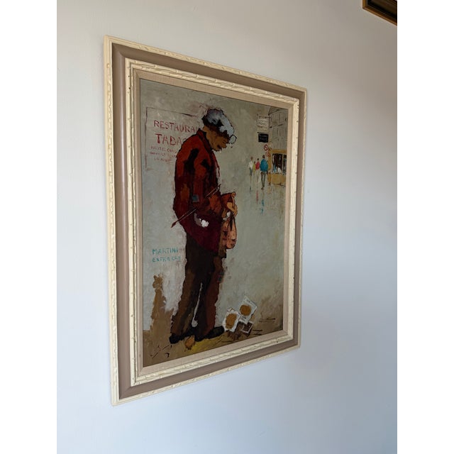 Expressive French Impressionist street scene oil on canvas attributed to Charles Wilton (1837–1947). This captivating...