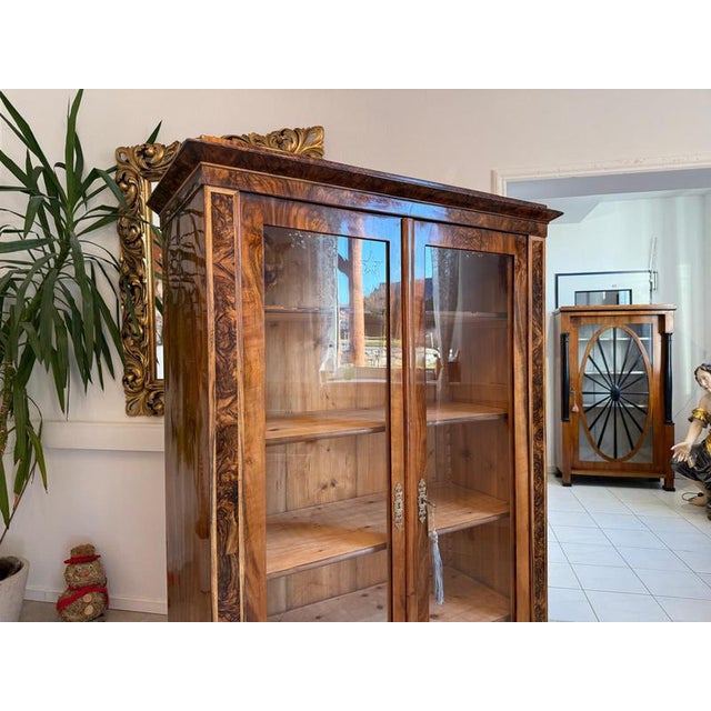Antique Biedermeier Display Cabinet For Sale - Image 13 of 17
