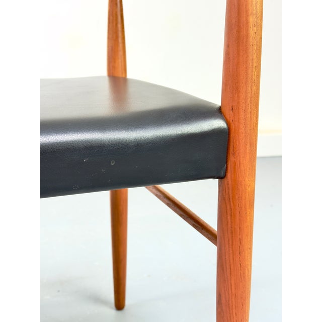 Teak and Leather Armchair by H. W. Klein for Bramin, 1960s For Sale - Image 10 of 18