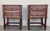 Pair of French Chestnut Bedside Nightstands With Two Drawers, Late 19th Century For Sale - Image 4 of 12